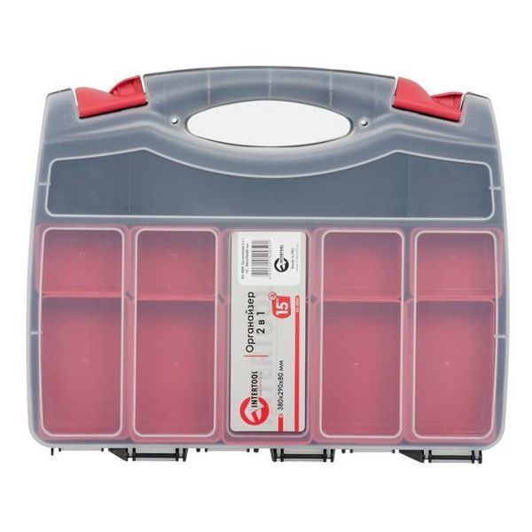 Органайзер 15", 2 в 1, 380x290x80 мм INTERTOOL BX-4005 BX-4005 фото