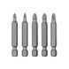 Комплект отверточных насадок PH1, PH2, PZ1, PZ2 1/4"*50мм, ACR, S2, уп. 5ед., STORM INTERTOOL VT-0205 VT-0205 фото 3