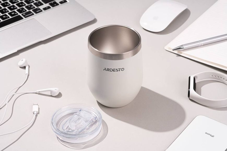 Термочашка Ardesto Compact Mug 350 мл, White (AR2635MMW) AR2635MMW фото