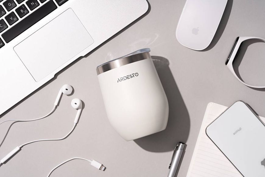 Термочашка Ardesto Compact Mug 350 мл, White (AR2635MMW) AR2635MMW фото