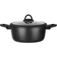 Кастрюля RINGEL Zira с крышкой низкая 24 см (4.1л) (RG-21006-24) RG-21006-24 фото