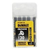 Акс.інстр DeWALT Біти ударні IMPACT TORSION, Т30мм, L=50мм, 5шт. DT7398T фото