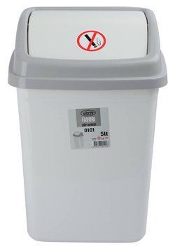Корзина для сміття Violet House 0101 White, 5 л 0101 WHITE с/кр.5 л фото