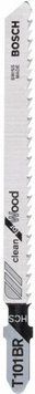 Полотно пилочное для электролобзика HSC Bosch, для дерева T 101 BR, 2.5х100мм, 2шт (2.609.256.724) 2.609.256.724 фото