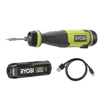 Паяльник акумуляторний Ryobi USB Lithium RSI4-120G 4В 2А&middot;год 460&deg;С (5133006146) 5133006146 фото