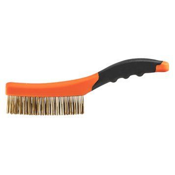 Щітка дротяна Neo Tools пряма, 4х16 рядів, прямий дріт 0.3мм, 260мм, двокомпонентне руків'я 39-030 фото