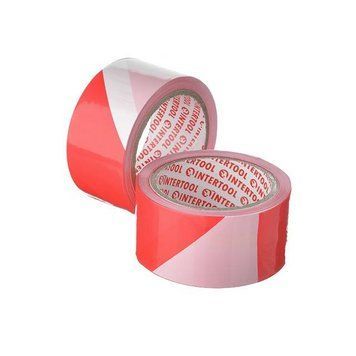 Стрічка сигнальна 50 мм * 100 м INTERTOOL KT-0942 KT-0942 фото