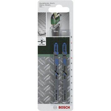 Полотно пильное для электролобзика BiM Bosch для металла, T 118 AF, 1.1-1.5х91мм, 2шт (2.609.256.733) 2.609.256.733 фото