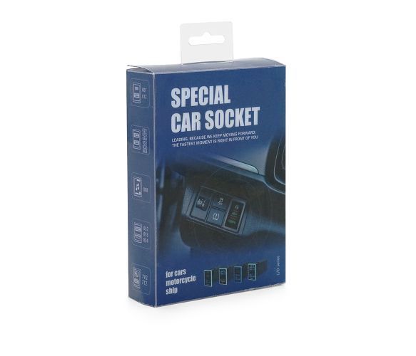Flush-mounted car charger 38W-L01T03-Fuse, PD+QC, Type-C: 20W, USB: 18W, soldering wire kit with fuse, 33x22x58mm, Black 38W-L01T03-Fuse фото
