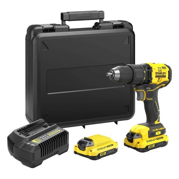 Дрель-шуруповерт безщеточная аккумуляторная STANLEY FATMAX SFMCD710D2K SFMCD710D2K фото