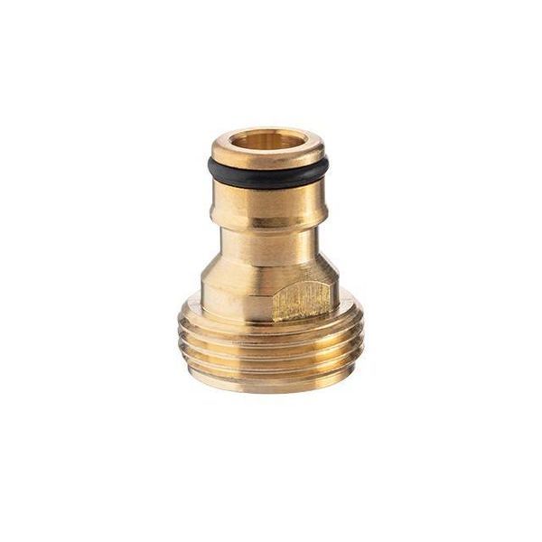 Адаптер латунний на конектор 1/2" із зовнішньою різьбою 3/4" STORM INTERTOOL GE-1202 GE-1202 фото