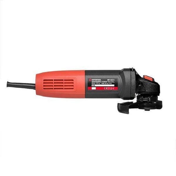 Шліфмашина кутова 850Вт, діаметр круга 125мм, 11000 об/хв INTERTOOL WT-0221 WT-0221 фото