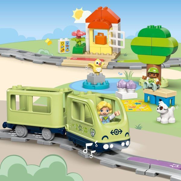 Конструктор LEGO DUPLO Пригода з інтерактивним поїздом 57 деталей (10427) 10427 фото
