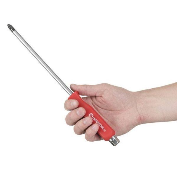 Викрутка шліцева PH4 x 200 мм, CrV INTERTOOL HT-0490 HT-0490 фото