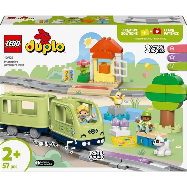 Конструктор LEGO DUPLO Пригода з інтерактивним поїздом 57 деталей (10427) 10427 фото