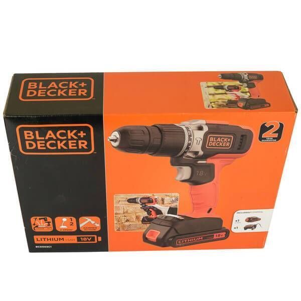 Дрель-шуруповерт ударная аккумуляторная BLACK+DECKER BCD003C1 BCD003C1 фото
