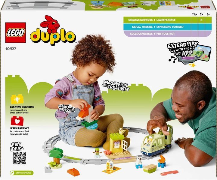 Конструктор LEGO DUPLO Пригода з інтерактивним поїздом 57 деталей (10427) 10427 фото