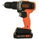 Дрель-шуруповерт ударная аккумуляторная BLACK+DECKER BCD003C1 BCD003C1 фото 3