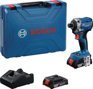 Гвинтоверт ударний акумуляторний Bosch Professional GDR 18V-215 18В АКБ 2х2А&middot;год 3800об/хв 215Нм M6-M16 ЗП GAL18V-20 кейс 1кг 0.601.9N2.022 фото