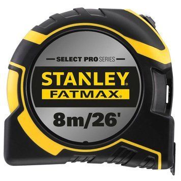 Рулетка измерительная FatMax&reg;Autolock длиной 8 м/26, шириной 25 мм, в обрезиненном корпусе, с двойной шкалой STANLEY FMHT43243-0 FMHT43243-0 фото