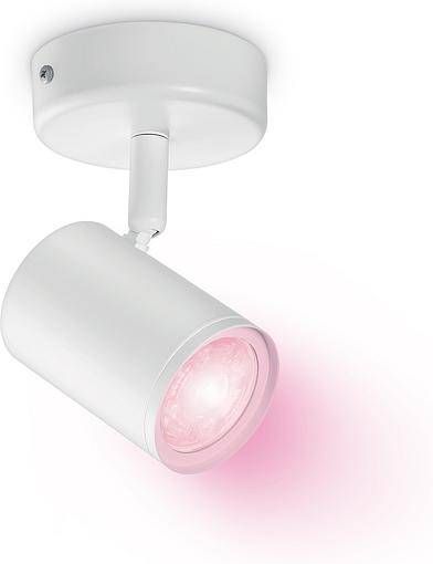 Умный накладной точечный светильник WiZ IMAGEO Spots 1х5W 2200-6500K RGB Wi-Fi белый (929002658701) 929002658701 фото