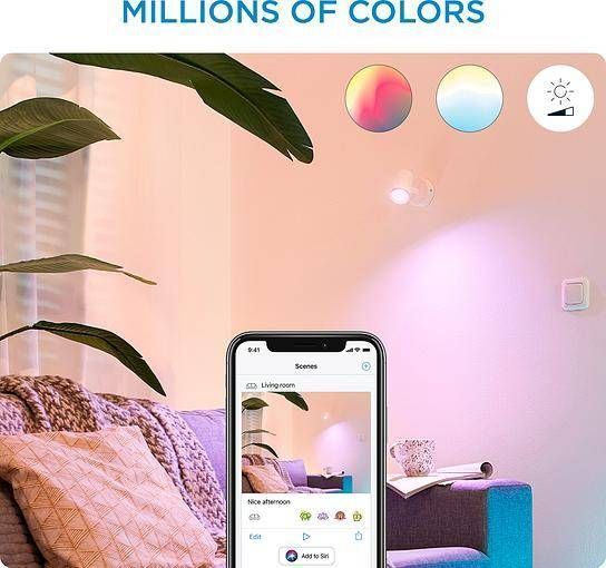 Умный накладной точечный светильник WiZ IMAGEO Spots 1х5W 2200-6500K RGB Wi-Fi белый (929002658701) 929002658701 фото