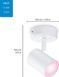 Умный накладной точечный светильник WiZ IMAGEO Spots 1х5W 2200-6500K RGB Wi-Fi белый (929002658701) 929002658701 фото 17
