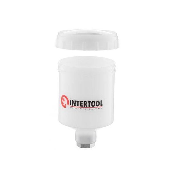 Бачок пластиковый мини HVLP с внутренней резьбой M14x1, 125мл INTERTOOL PT-1900 PT-1900 фото