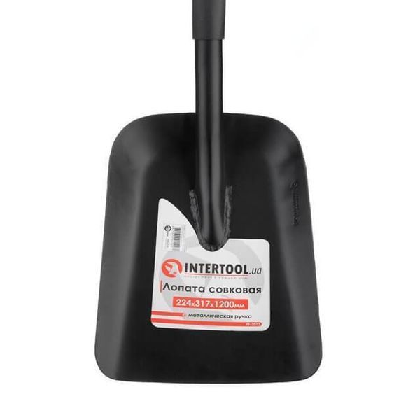 Лопата совковая, металлическая ручка, 224х317х1200 мм INTERTOOL FT-2012 FT-2012 фото
