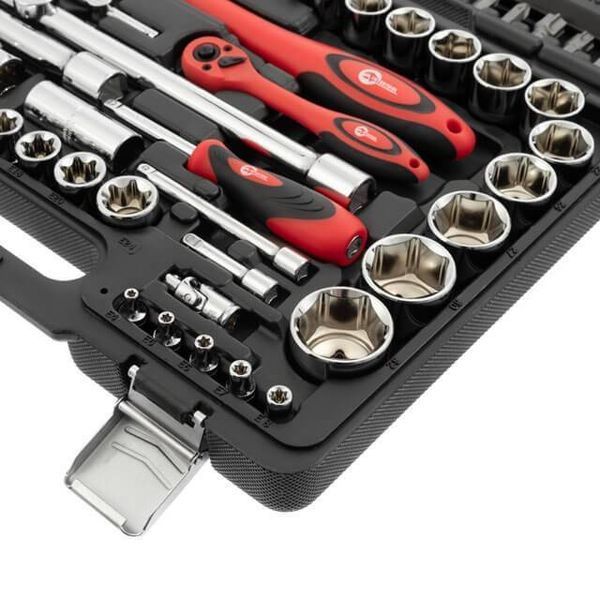 набор инструментов Cr-V 1/2", 1/4", 108 ед. INTERTOOL ET-6108 ET-6108 фото