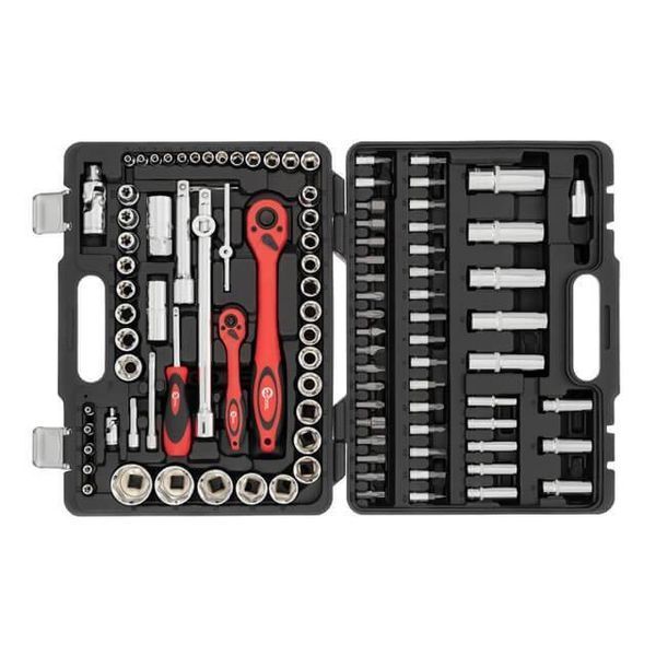 набор инструментов Cr-V 1/2", 1/4", 108 ед. INTERTOOL ET-6108 ET-6108 фото
