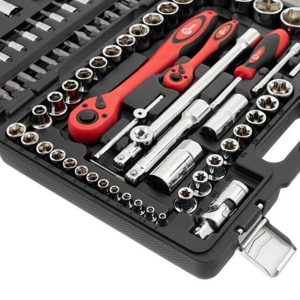 набор инструментов Cr-V 1/2", 1/4", 108 ед. INTERTOOL ET-6108 ET-6108 фото