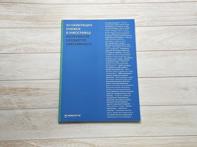 50 лучших книг в инфографике. Инструменты личной эффективности 978-617-7966-59-2 фото