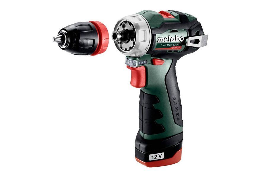 Шуруповерт-дрель Metabo POWERMAXX BS BL Q, аккумуляторная, Li-Power, 2*12 В, 2 Ач (601749500) 601749500 фото