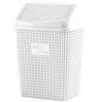 Корзина д/сміття VIOLET HOUSE 0026 Віолета WHITE 10 л (0026 Віолета WHITE з/к 10 л) 0026 Виолетта WHITE с/к 10 л фото