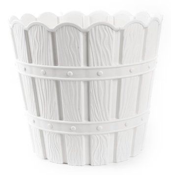 Цветочный горшок VIOLET HOUSE 1052 BAMBOO WHITE д/цветов с дренажом 0.6 л. (1052 BAMBOO WHITE 0.6 л.) 1052 BAMBOO WHITE 0.6 л. фото