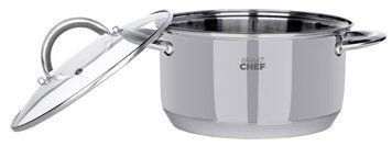 Кастрюля BRAVO CHEF 18 см (2.6 л) с крышкой (BC-2001-18) BC-2001-18 фото
