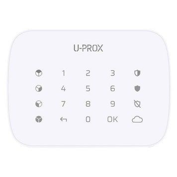 Бездротова сенсорна клавіатура для чотирьох груп U-Prox Keypad G4 White 99-00013566 фото