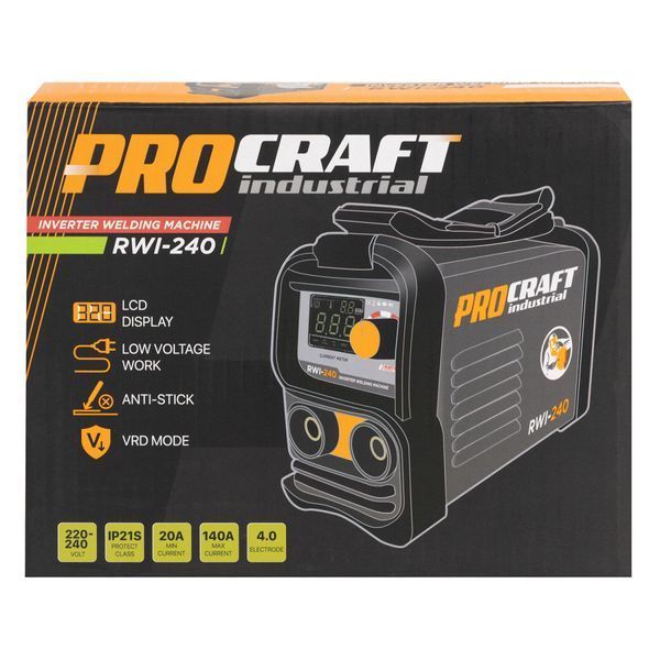Інверторний зварювальний апарат Procraft industrial RWI240 PC-070240 фото