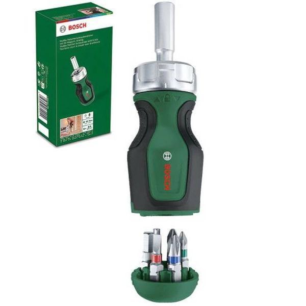 Отвертка с храповиком Bosch 6 насадок 1.600.A02.7PK фото