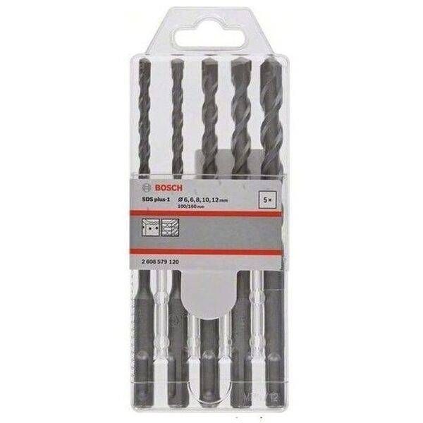 Набір бурів Bosch SDS plus-1 6/6/8/10/12x160мм 2.608.579.120 фото