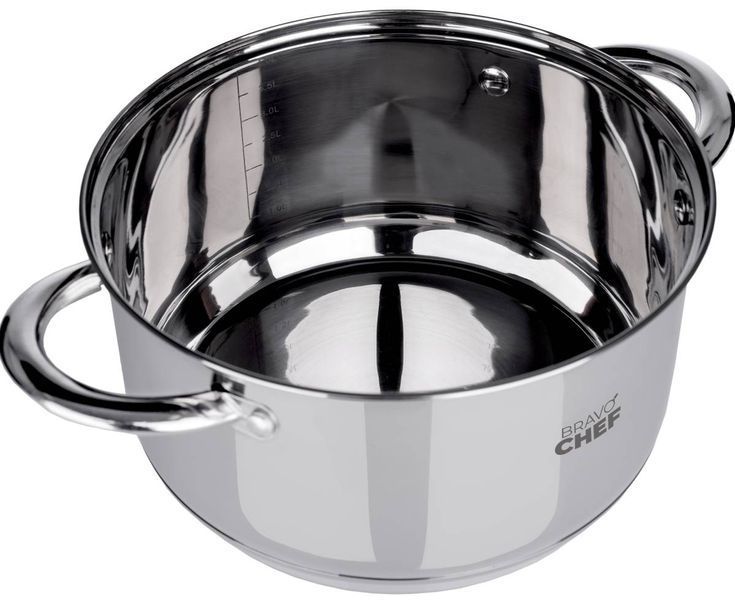 Каструля BRAVO CHEF 18 см (2.6 л) з кришкою (BC-2001-18) BC-2001-18 фото