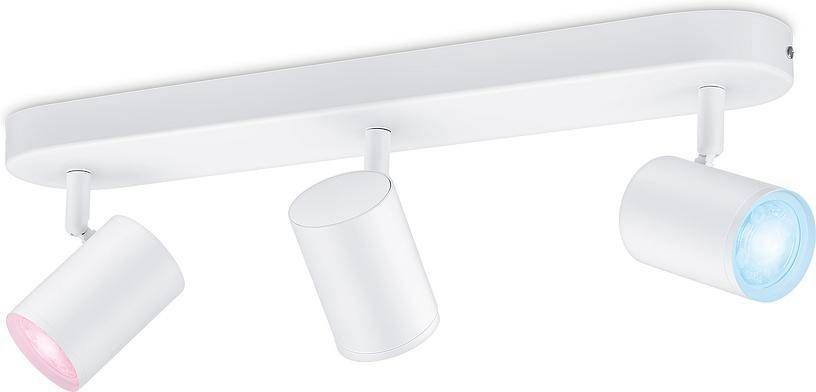 Розумний накладний точковий світильник WiZ IMAGEO Spots 3х5W 2200-6500K RGB Wi-Fi білий (929002658901) 929002658901 фото