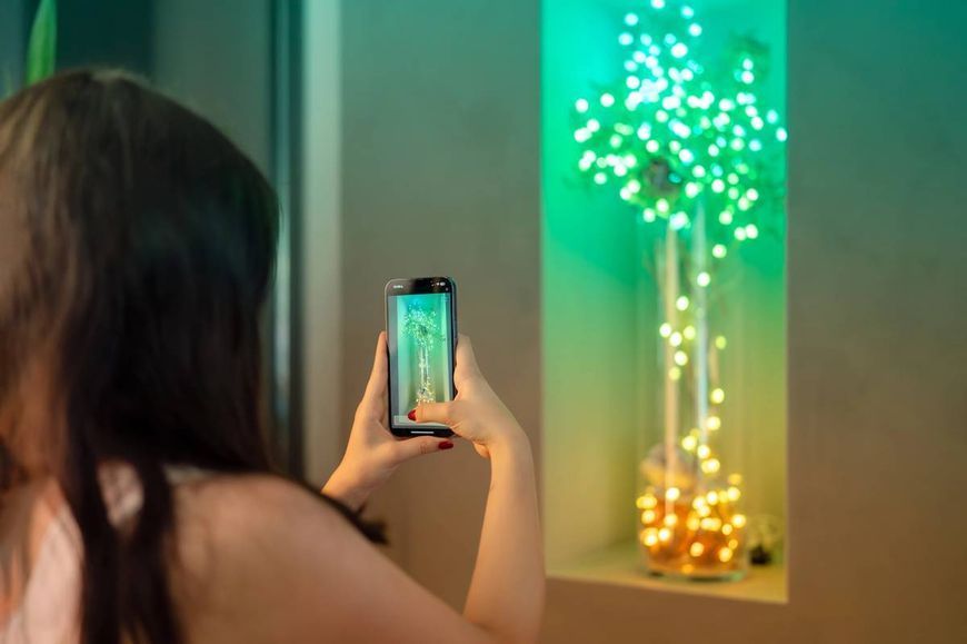 Smart LED Гірлянда Twinkly Strings USB 200 Star-shaped RGB LEDs, Green Wire, USB-C (TWKS200RGB-G) TWKS200RGB-G фото