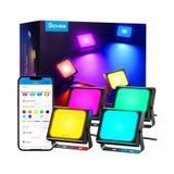 Набор настенных светильников Govee H7060 RGBICWW LED Smart Flood Lights Черный (H7060311) H7060311 фото