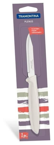 Нож TRAMONTINA PLENUS light grey для овощей 76мм инд. блистер (23420/133) 23420/133 фото