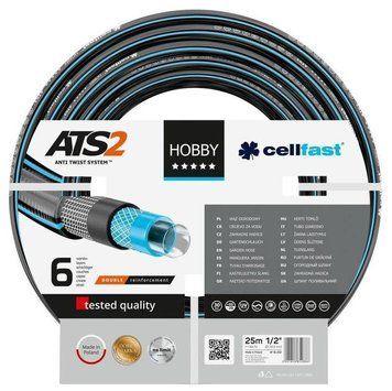 Шланг садовый Cellfast HOBBY ATS 1/2", 25м, 6 слоев, до 30 Бар, -20&hellip;+60&deg;C 16-200 фото