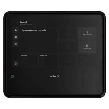 Інтелектуальна пожежна централь Ajax EN54 Fire Hub black, gsm, ethernet, jeweller, EN54, бездротова, чорний 000057093 фото