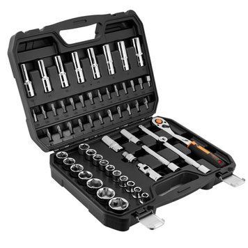 Набір торцевих головок Neo Tools, 58шт, 1/2", CrV, кейс (10-042) 10-042 фото