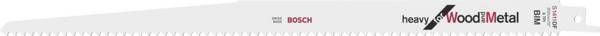 Полотно пилочное для сабельной пилы Bosch для дерева и металла, S 1411 DF, 6TPI, 2шт (2.608.654.834) 2.608.654.834 фото